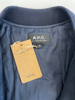 アーペーセー A.P.C. コットン MA-1 ボンバージャケット 紺 1110121 ジャケット ネイビー Sサイズ 101MT-5242