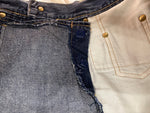 ヒステリックグラマー HYSTERIC GLAMOUR 初期タグ KINKY JEANS ミニスカート DENIM デニム Aライン レースアップ トレンド Y2K 日本製 インディゴ INDIGO 2AK-8510 スカート ロゴ ネイビー Fサイズ 104LB-48