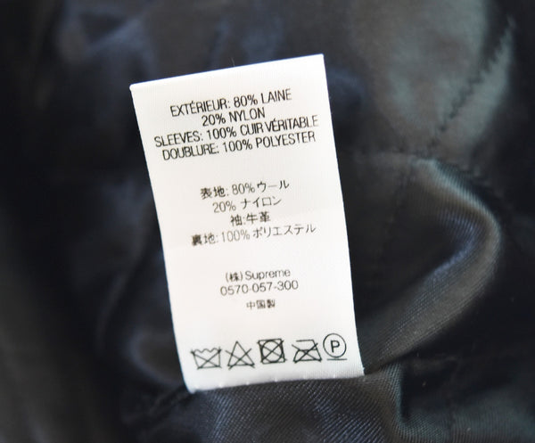 シュプリーム SUPREME Team Varsity Jacket チーム バーシティ ジャケット スタジャン スタジアム ジャンパー ジャケット ブラック Mサイズ 103MT-3333