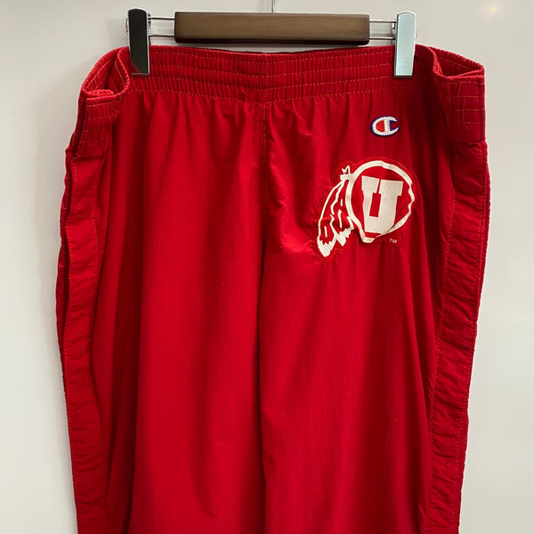 【曜日割引対象外】 チャンピオン Champion 80's フットボールパンツ USA製 ナイロンパンツ ボトムスその他 レッド Lサイズ 201MB-1065 VB