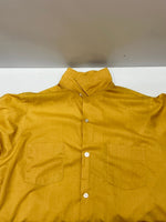 ヴィンテージ vintage 60's 60s 60年代 VAN HEUSEN vanopress 開襟シャツ オープンカラー 長袖シャツ イエロー Mサイズ 101MT-3273