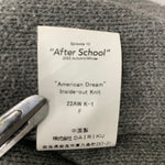 ダイリク DAIRIKU 22AW American Dream Inside-out Knit 星条旗 セーター グレー Fサイズ 201MT-4806