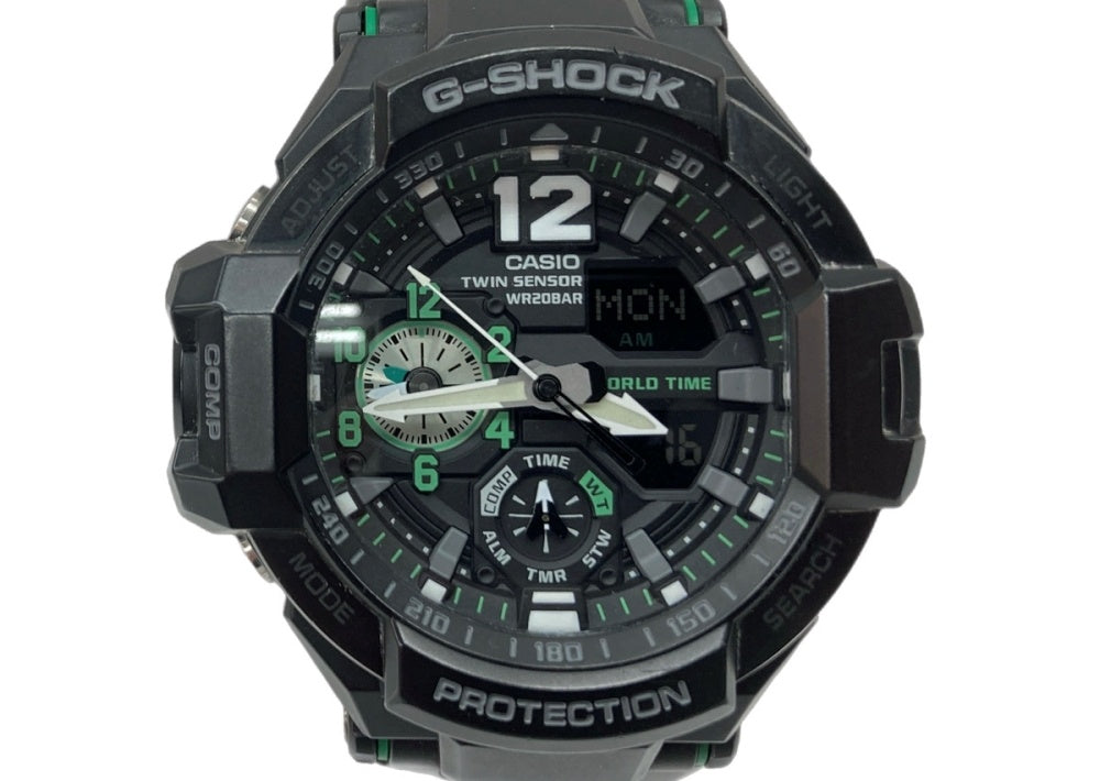 ケンG-SHOCK TWINSENSOR ブラック腕時計 G-SHOCK TWINSENSOR 腕時計 ブラック 【公式通販】