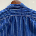 【曜日割引対象外】 リアルマッコイズ The REAL McCOY’S THE DOUBLE DIAMOND ウォバッシュストライプワークシャツ 長袖シャツ ブルー 16サイズ 201MT-4364 VB