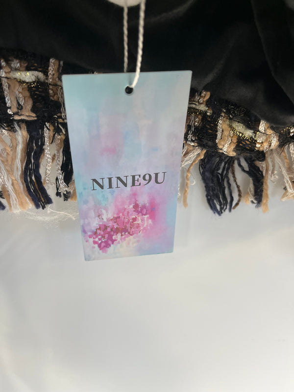 ナインユー NINE9U ツイードジャケット ラメ ジャケット ベージュ 101LT-253