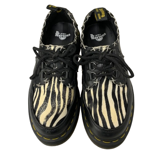 ドクターマーチン Dr.Martens ラムジークワッド3スムースヘアロン レディース靴 ローファー ブラック UK5サイズ 201-shoes1467