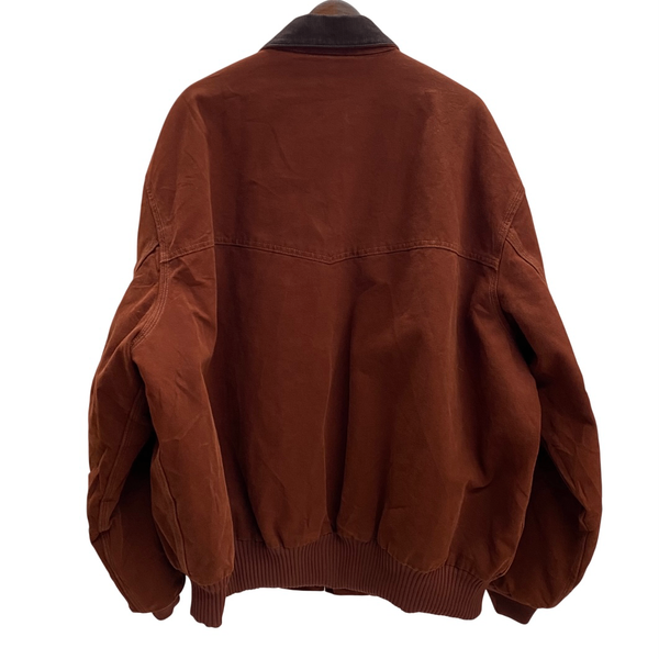 【曜日割引対象外】 カーハート Carhartt 00's Santa Fe Jacket サンタフェジャケット ワーク ジャケット ワインレッド 4XLサイズ 201MT-3700 VB