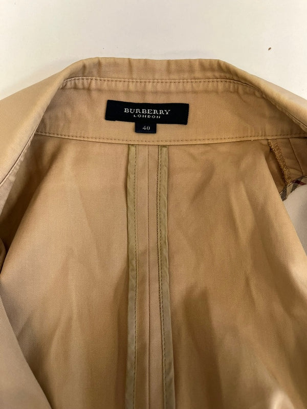 BURBERRY LONDON ノースリーブ　コート　ワンピース　グレー　38 BURBERRY - 美品 バーバリー ロンドン BURBERRY LONDON