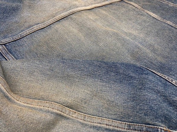 シュプリーム SUPREME 24AW DISTRESSED SELVEDGE TRUCKER JACKET ディストレス セルビッジ トラッカー ジャケット 青 ジャケット 無地 ブルー Lサイズ 104MT-1726