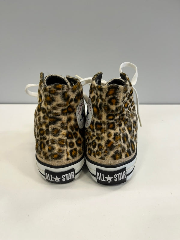 コンバース CONVERSE LEOPARD HI BROWN レオパード HI ブラウン 豹柄 ヒョウ柄 ファー  レディース靴 スニーカー ブラウン 23cm 101sh-2366