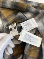 ラディアル RADIALL 25SS BELAIR - OPEN COLLARED SHIRT L/S オープンカラーシャツ オンブレチェック 茶×黒×白 チェック柄 RAD-25SS-SH001 XL 長袖シャツ マルチカラー 101MT-5144