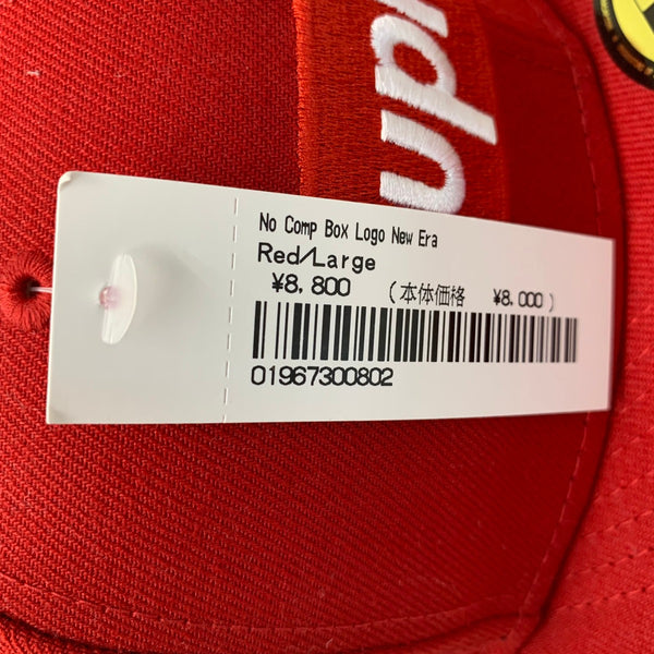 【中古】シュプリーム SUPREME × NEW ERA No Comp Box Logo G2709232021 帽子 メンズ帽子 キャップ レッド 7 1/2サイズ 201goods-826