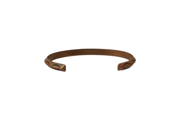 インディアンジュエリー Indian Jewelry Copper Bangle コッパー バングル Wheeler Manufacturing WM ブレスレッド メンズジュエリー バングル・ブレスレット 総柄 オレンジ 104A-76