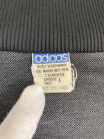 アディダス adidas ヴィンテージ トラックジャケット デサント 西ドイツ 黒赤  ATS-80 ジャージ ブラック Ｌサイズ 101MT-3788