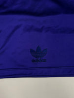 アディダス adidas 90s 90年代 デサント製 トレフォイルビッグロゴ ヴィンテージ vintage プルオーバー モックネック スウェット ブルー Lサイズ 101MT-4518