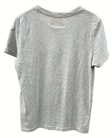 エムエムシックス MM6 メゾンマルジェラ Maison Margiela プリント 半袖 カットソー クルーネック GRAY 炭 S52GC0149 S23588 Tシャツ ロゴ グレー Mサイズ 104LT-84
