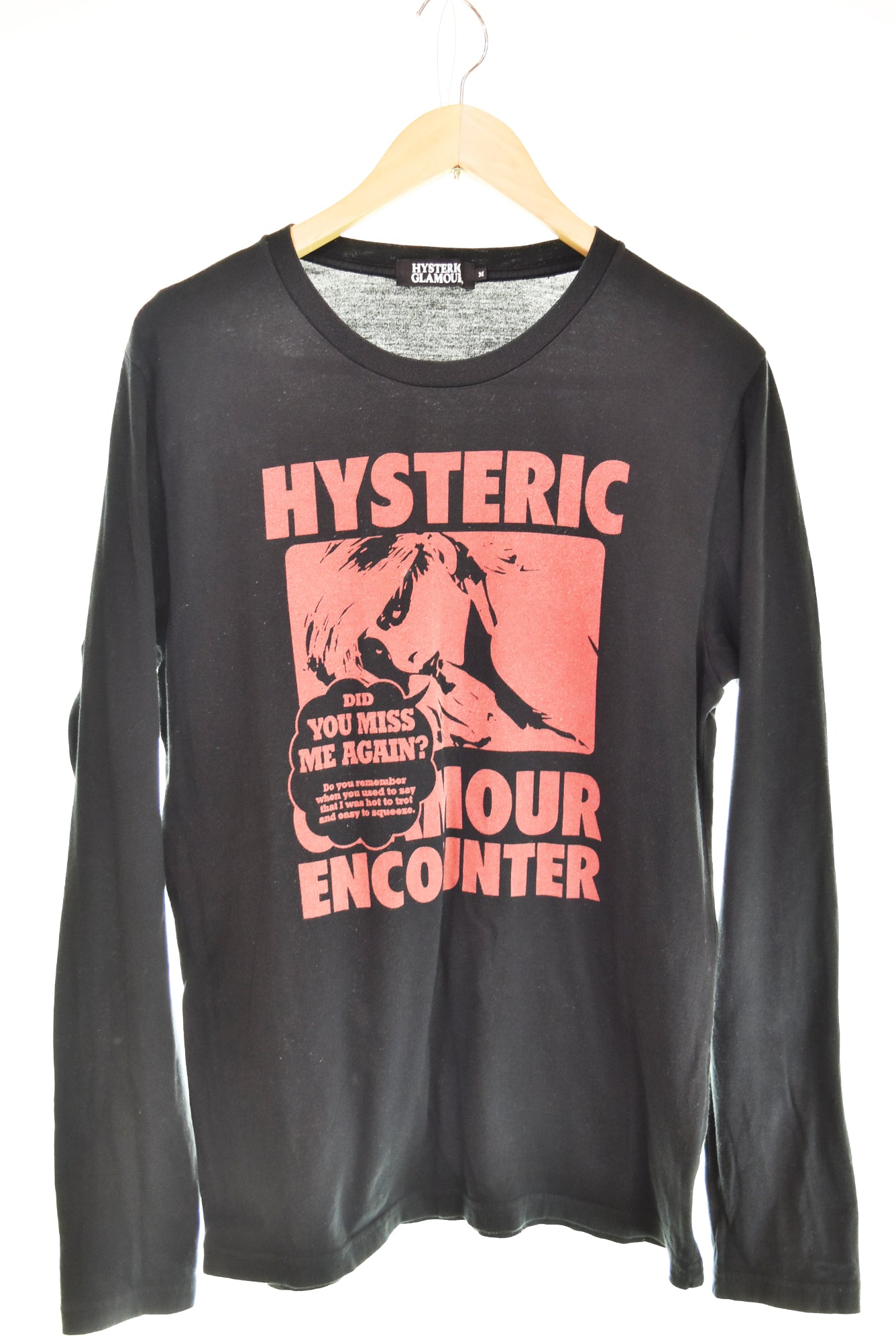 ヒステリックグラマー HYSTERIC GLAMOUR ロゴ プリント長袖Tシャツ 
