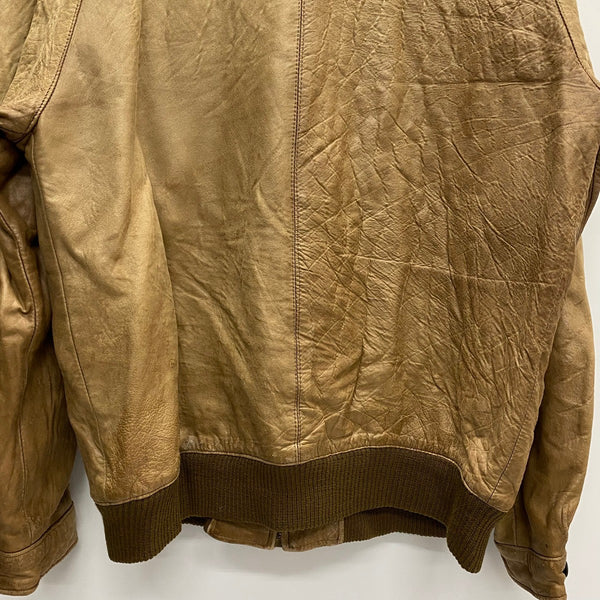 【曜日割引対象外】 バーバリーズ Burberrys 70's 80's Leather Jacket スペイン製 タータンチェック ジャケット ベージュ 201MT-3669 VB