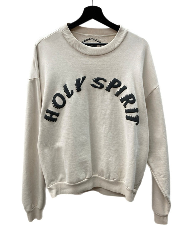 KANYE WEST カニエ ウェスト HOLY SPIRIT CREWNECK ホーリー スピリット クルーネック スウェット トレーナー  スウェット ロゴ ベージュ Mサイズ 104MT-1592