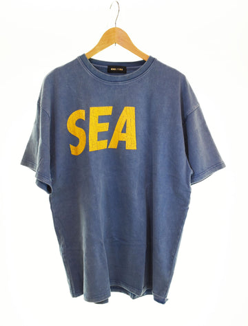 ウィンダンシー  WIND AND SEA 23SS CRACK-P-DYE S/S Tee クラックプリント Tシャツ ブルー Tシャツ ブルー LLサイズ 103MT-2412