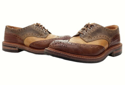 トリッカーズ Trickers BOURTON バートン ウィング チップ ダイナイト ソール シューズ 茶色 M7292 メンズ靴 ブーツ カントリー ブラウン 7 1/2 104-shoes417