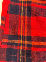 ペンドルトン PENDLETON  70's 70年代 Wネーム ウール テーラードジャケット チェック くるみボタン vintage ヴィンテージ アメリカ製 MADE IN USA ジャケット レッド Lサイズ 101MT-4192