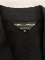 コムデギャルソン COMME des GARCONS OMME PLUS 12SS WOOL RIDERS JACKET ウール ライダース ジャケット Tailoring for Punks ジップアップ アウター 黒 PI-J112 ジャケット 無地 ブラック Mサイズ 104MT-2219