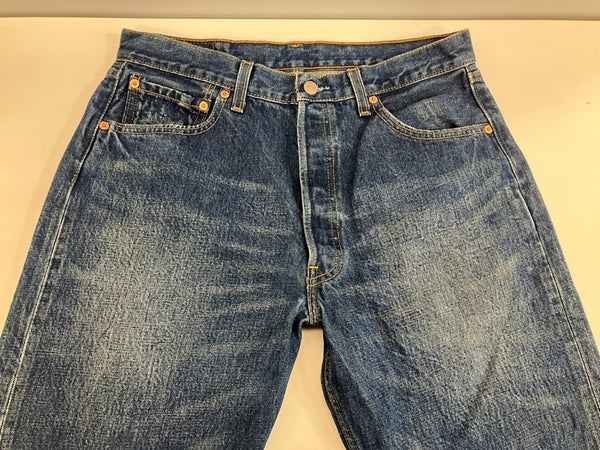 リーバイス Levi's 90's~00's 501 ボタン裏553 アメリカ製 MADE IN USA VINTAGE ヴィンテージ デニム ブルー W34L32 101MB-663