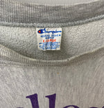 【曜日割引対象外】チャンピオン Champion 80s リバースウィーブ REVERSE WEAVE トリコタグ後期 染み込みプリント  裏起毛 スウェット ロゴ グレー LLサイズ 201MT-1735