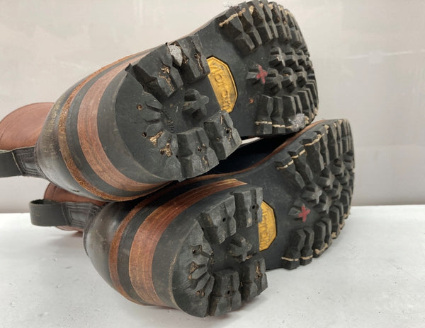 ホワイツブーツ WHITE'S BOOTS SMOKE JUMPER スモーク ジャンパー 2トーン ワーク Vibramソール レースアップ 革靴 茶 黒 メンズ靴 ブーツ ウエスタン ブラウン サイズ 8 1/2E 104S-769