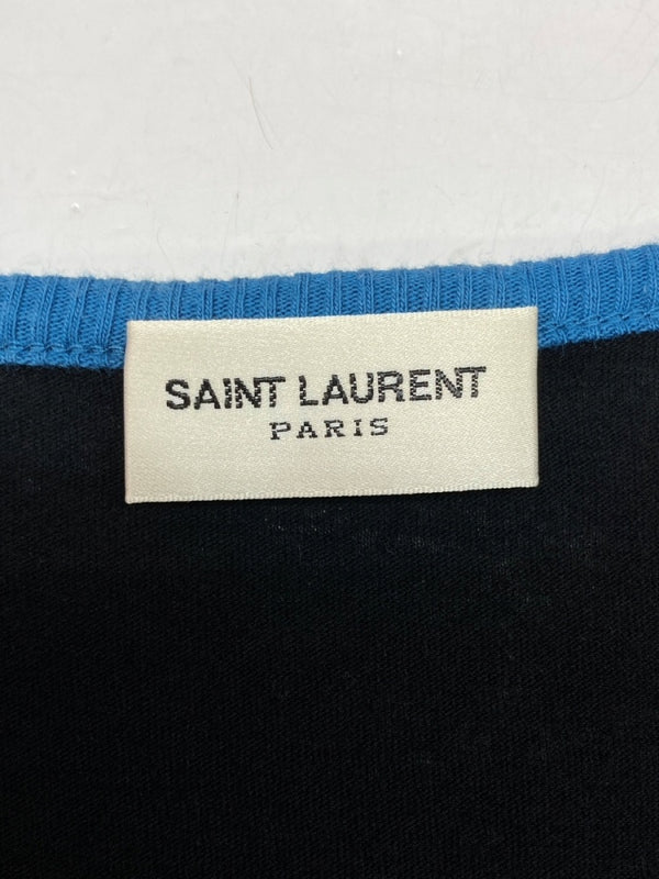 サンローラン Saint Laurent 17SS TO THE MOON AND BACK TEE プリント Tシャツ 半袖 カットソー 黒 466907 YB1FT Tシャツ プリント ブラック XSサイズ 104MT-1598