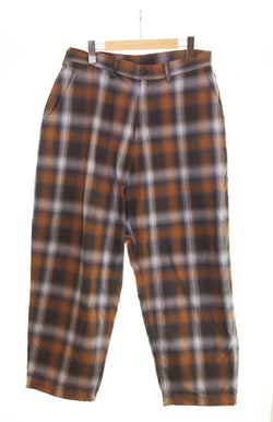 エス エス ズィー SSZ RAPOMBRE PANTS チェックパンツ 11-24-3156-139 21F-SK054 ボトムスその他 ブラウン Sサイズ 103MB-420