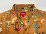 シュプリーム SUPREME 18SS Alphabet Silk Shirt アルファベット シルク シャツ オープンカラーシャツ 黄 半袖シャツ 総柄 イエロー Mサイズ 104MT-1632