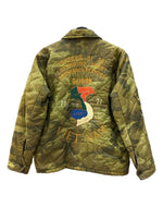テーラー東洋 TAILOR TOYO SOUVENIR JACKET VIETNAM MAP ベトナム ジャケット ベトジャン マップ ジップアップ 刺繍 緑 ジャケット カモフラージュ・迷彩 グリーン Mサイズ 104MT-1716