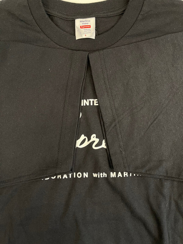 シュプリーム SUPREME Martine Rose マーティンローズ ロゴ 24AW 黒 Tシャツ ブラック Lサイズ 101MT-4184
