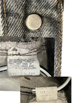 リーバイス Levi's 80's 80年代 501 先染めブラック ボタン裏532刻印 MADE IN USA アメリカ製 VINTAGE ヴィンテージ 501-0668 デニム ブラック W31×L34 101MB-628