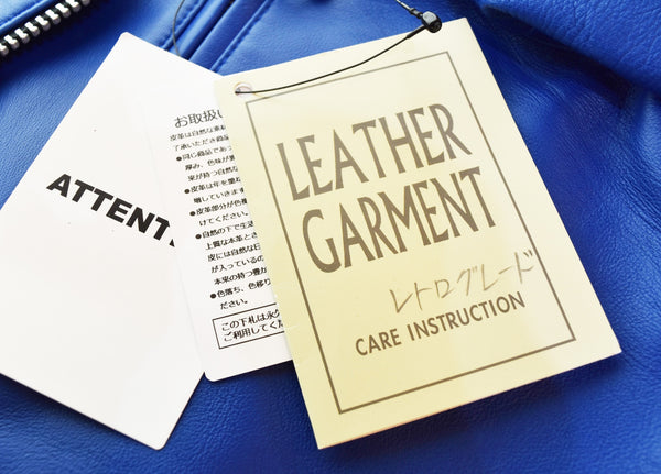 レトログレード Retro Grade Seep LETHER W RIDERS JACKET シープレザー ダブル ライダース ジャケット 793-4950002 ジャケット ブルー Mサイズ 103MT-3114