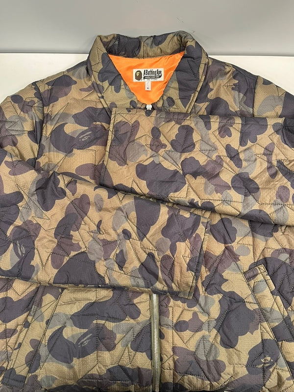 ア ベイシング エイプ A BATHING APE キルティングジャケット カモフラ ベトジャン 001HJ0301002X XL ジャケット マルチカラー 101MT-5302