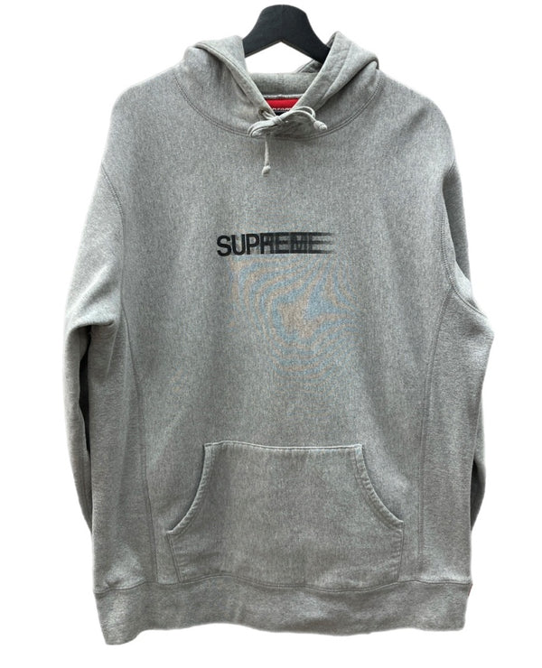 シュプリーム SUPREME 23SS Motion Logo Hooded Sweatshirt モーション ロゴ フーディー スウェット シャツ 灰 パーカ ロゴ グレー XLサイズ 104MT-1835