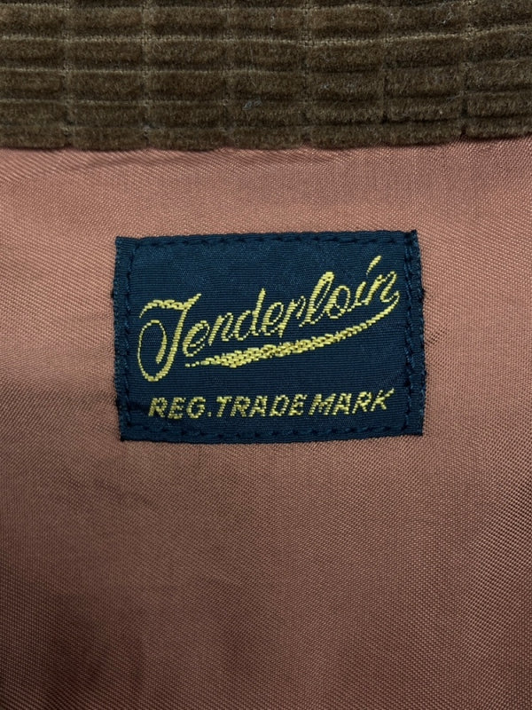 テンダーロイン TENDERLOIN L/S CORDUROY SHIRT コーデュロイ シャツ 長袖 ボタン 茶 長袖シャツ 無地 ブラウン Lサイズ 104MT-894