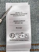 シュプリーム SUPREME 24AW DISTRESSED SELVEDGE TRUCKER JACKET ディストレス セルビッジ トラッカー ジャケット 青 ジャケット 無地 ブルー Lサイズ 104MT-1726