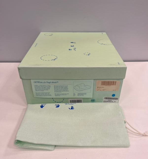 オフホワイト Off-White Meteor メテオ パデッドサンダル レザースライド メンズ靴 サンダル その他 グレー EU40 101sh-2152