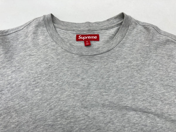 シュプリーム SUPREME Old English L/S Top オールド イングリッシュ ロゴ 長袖 カットソー ロンT 灰 ロンT 刺繍 グレー Mサイズ 104MT-1526
