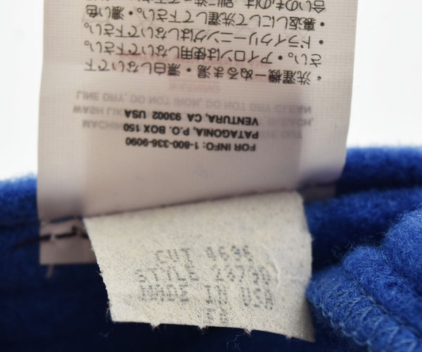 パタゴニア PATAGONIA 90’s Winter Spoonbill Fleece Cap  フリース キャップ 帽子 メンズ帽子 キャップ ブルー Mサイズ 103H-49