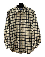 ペンドルトン PENDLETON 70s WOOL CHECK SHIRT ウール チェック シャツ ネルシャツ USA製 長袖 ボタン 薄茶 長袖シャツ チェック ベージュ Lサイズ 104MT-1540