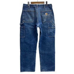 【曜日割引対象外】 カーハート Carhartt デニム ダブルニー ペインター カーゴパンツ ブルー W34サイズ 201MB-1154 VB