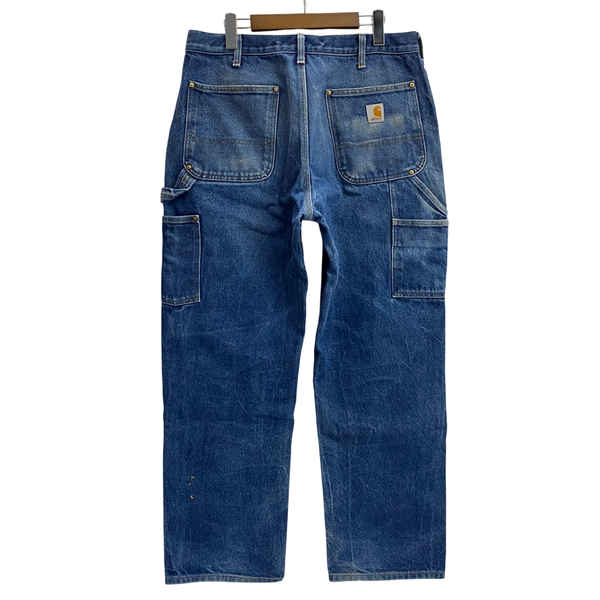 【曜日割引対象外】 カーハート Carhartt デニム ダブルニー ペインター カーゴパンツ ブルー W34サイズ 201MB-1154 VB