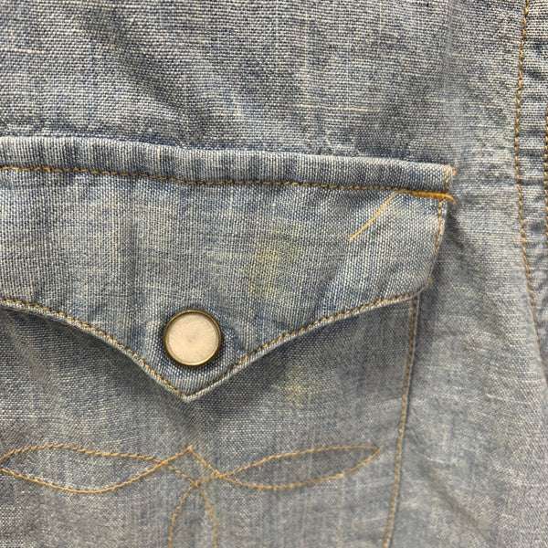 ダブルアールエル RRL デニムシャツ 長袖シャツ ブルー Sサイズ 201MT-4665