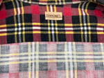ヴィンテージ vintage 60s 60年代 TOWNCRAFT タウンクラフト オープンカラーシャツ 開襟 プリントネル プリネル  長袖シャツ チェック マルチカラー Lサイズ 104MT-1754