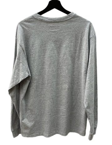 シュプリーム SUPREME Small Box Logo L/S Tee スモール ボックス ロゴ クルーネック ロング スリーブ Tシャツ 灰 ロンT ロゴ グレー Mサイズ 104MT-1317